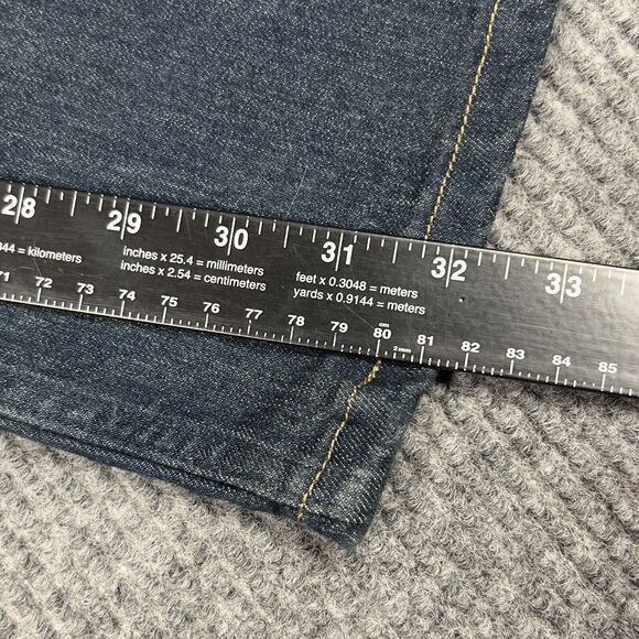 Dickies Jeans Mens 42x32 Dark Blue Wash Denim Pants Straight Leg Mexico - Picture 13 of 15